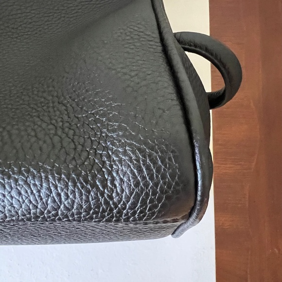 Jacquemus Le Turismo Shoulder Bowling Bag in Black Grained Leather - Picture 7 of 11